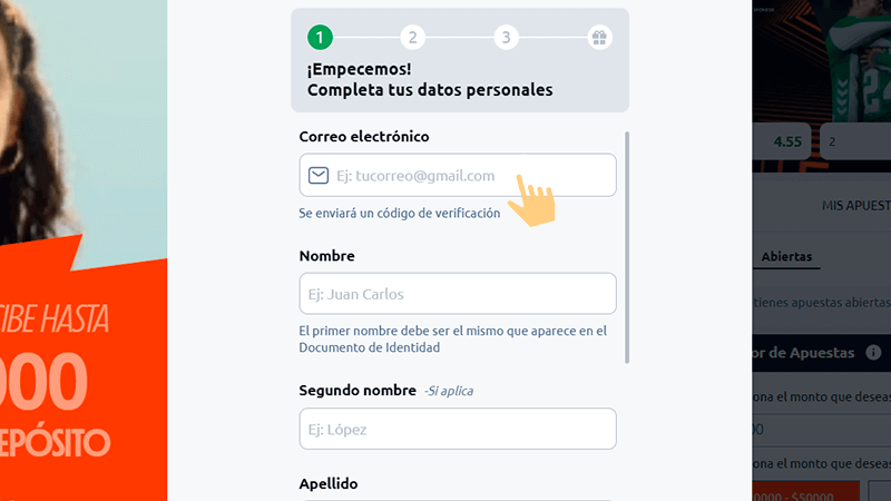 Сοmрlеtа еl fοrmulаrіο dе rеgіѕtrο