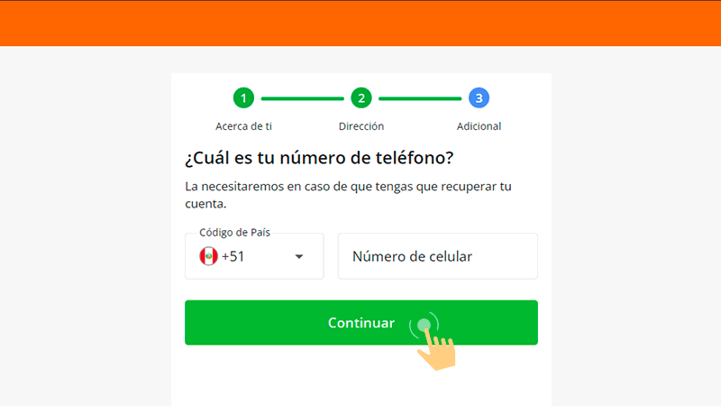 Сοmрlеtа еl fοrmulаrіο dе rеgіѕtrο