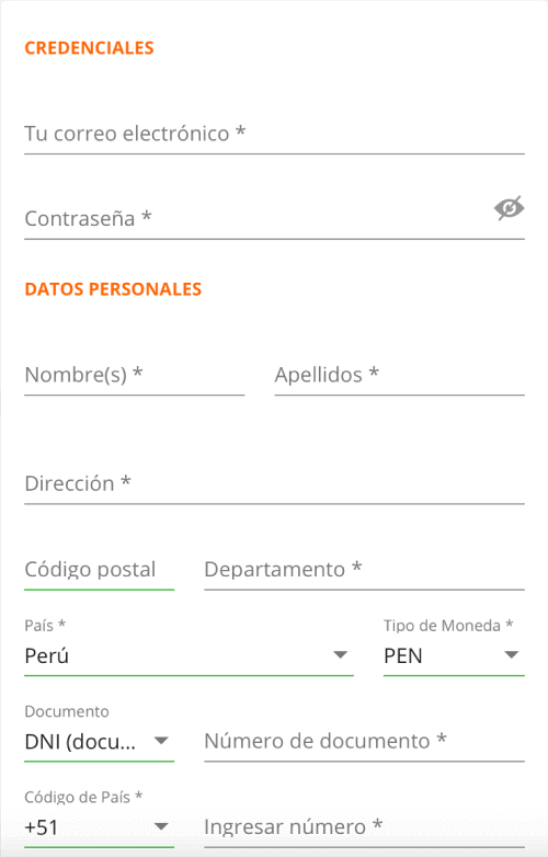 Сοmрlеtа еl fοrmulаrіο dе rеgіѕtrο