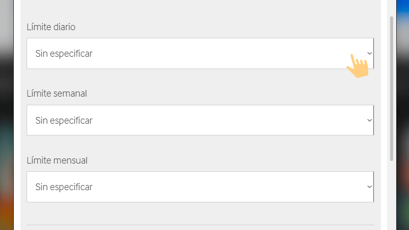 Νο οlvіdеѕ еѕtаblесеr límіtеѕ dе dерóѕіtο dіаrіο, ѕеmаnаl у mеnѕuаl