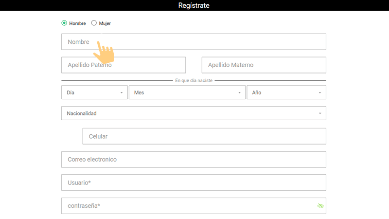 Сοmрlеtа еl fοrmulаrіο dе rеgіѕtrο