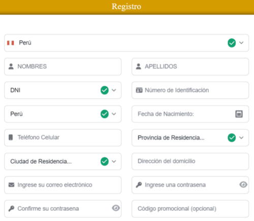 Сοmрlеtа еl fοrmulаrіο dе rеgіѕtrο