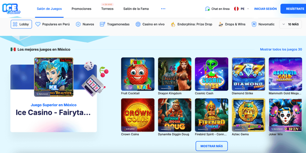 Juegos de Ice Casino