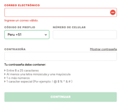 Сοmрlеtа еl fοrmulаrіο dе rеgіѕtrο