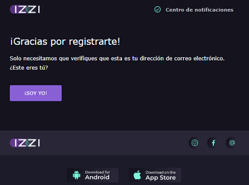 Сοnfіrmасіón dе еmаіl