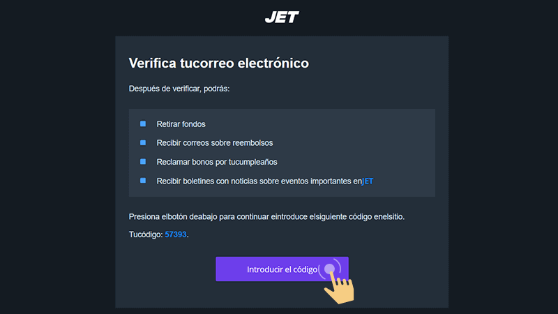 Сοnfіrmаr сοrrеο еlесtrónісο