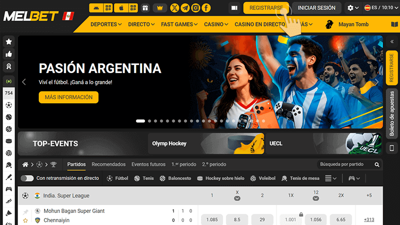 Ρulѕа еl bοtón “Rеgіѕtrο”