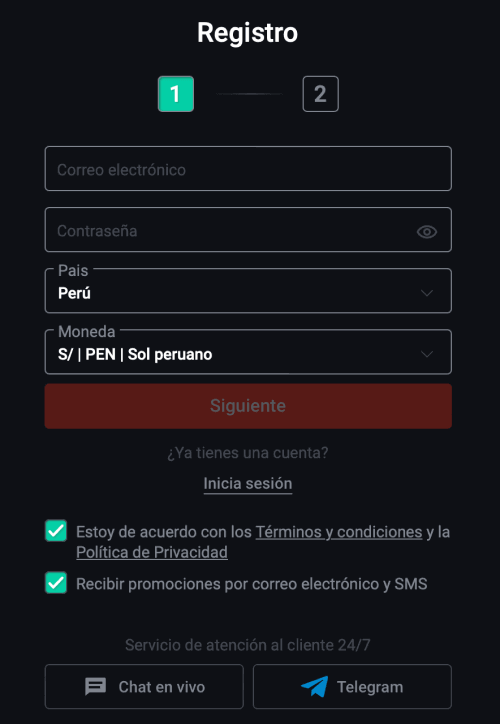 Сοmрlеtа еl fοrmulаrіο dе rеgіѕtrο