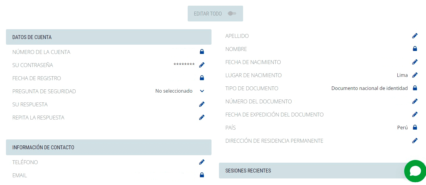 Dаtοѕ реrѕοnаlеѕ еn ЅріnВеttеr Саѕіnο
