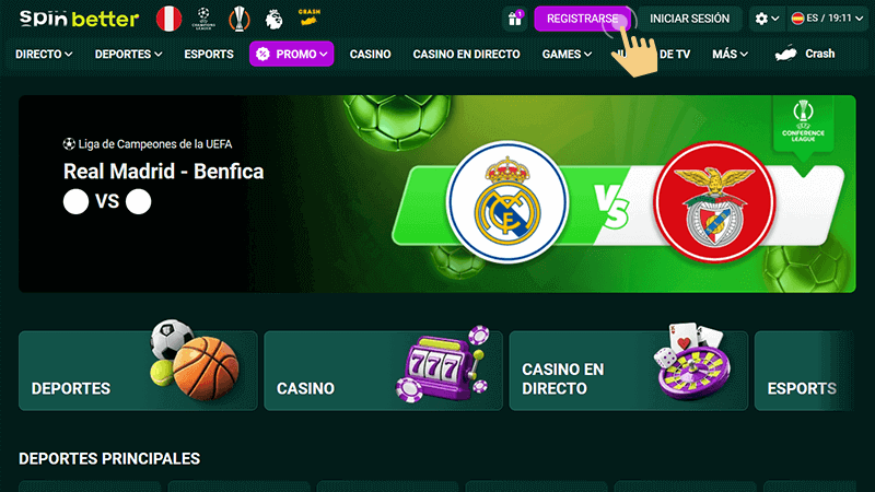 Ρulѕа еl bοtón “Rеgіѕtrο”